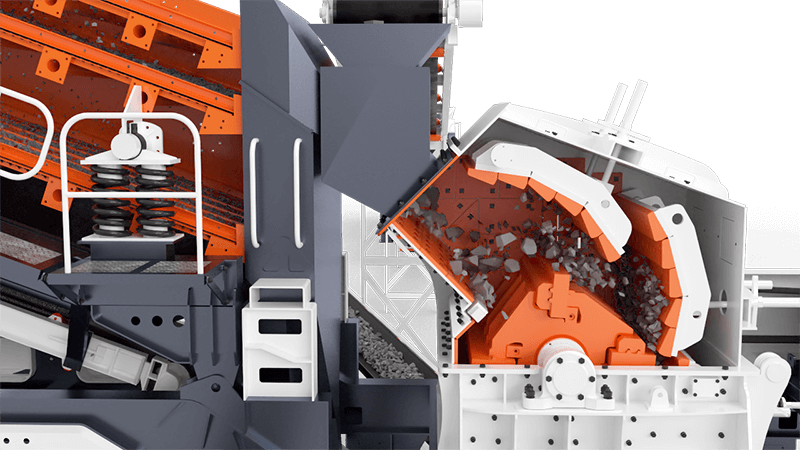 Secondary Crushing Screening Plant Working Principle